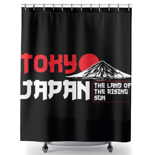 Tokyo City Japanese Shower Curtains