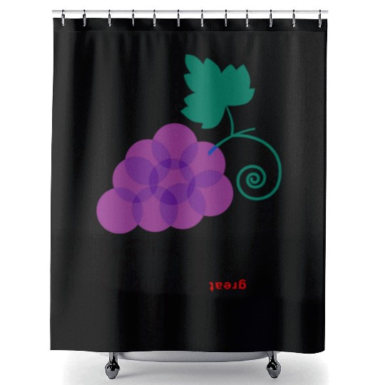 Feel Grape X Great Shower Curtains