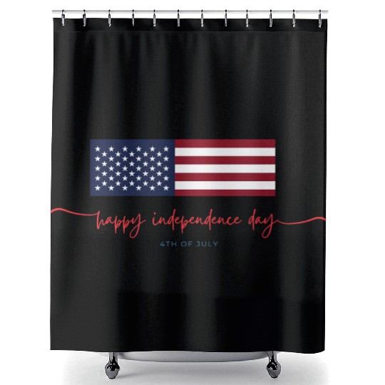 Happy independence day Shower Curtains