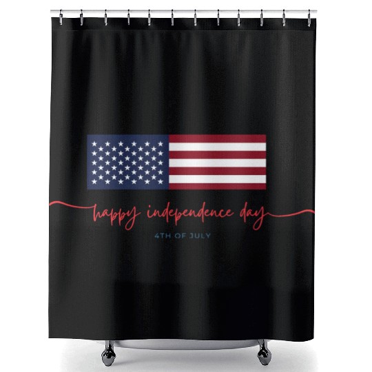 Happy independence day Shower Curtains