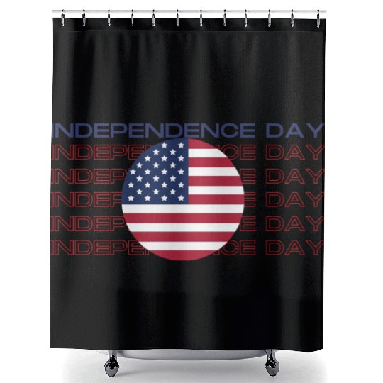 Happy independence day Shower Curtains