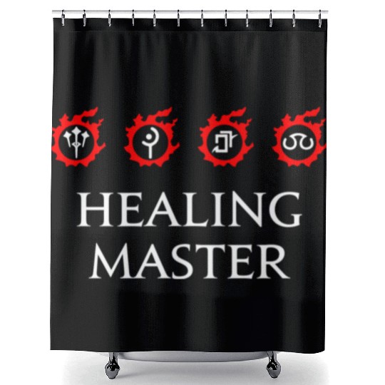 Healing Master For Warriors of Light Darkness Shower Curtains
