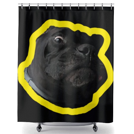 Crazy Cane Corso Shower Curtains