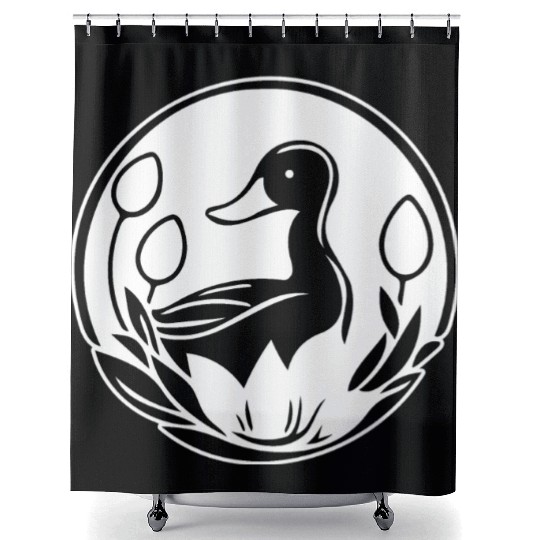 Duck Bird Nature Pond Shower Curtains