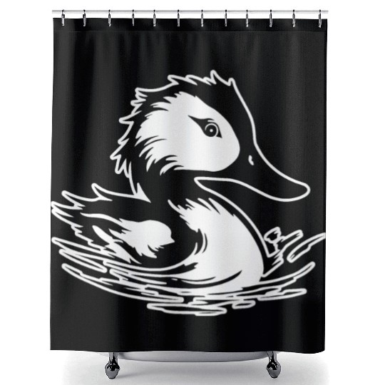 Duck Bird Nature Pond Shower Curtains