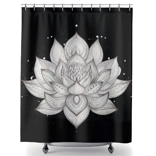 serene Lotus (2) Shower Curtains