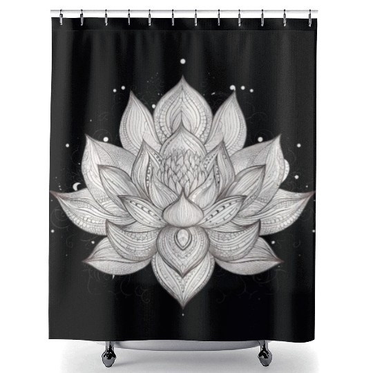 serene Lotus (2) Shower Curtains