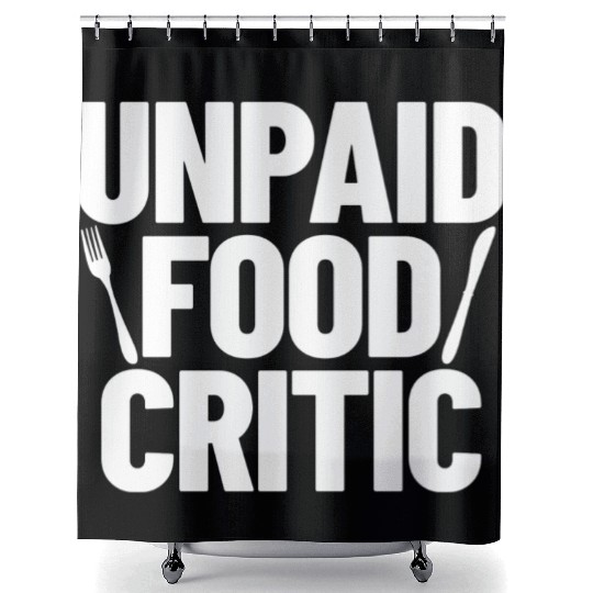 Food Critic Chef Cook retro Shower Curtains