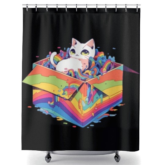 Cool Transgender Kitty Lover Community Lesbian Gay Shower Curtains