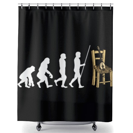 Irish Bouzouki Instrument Greek Shower Curtains