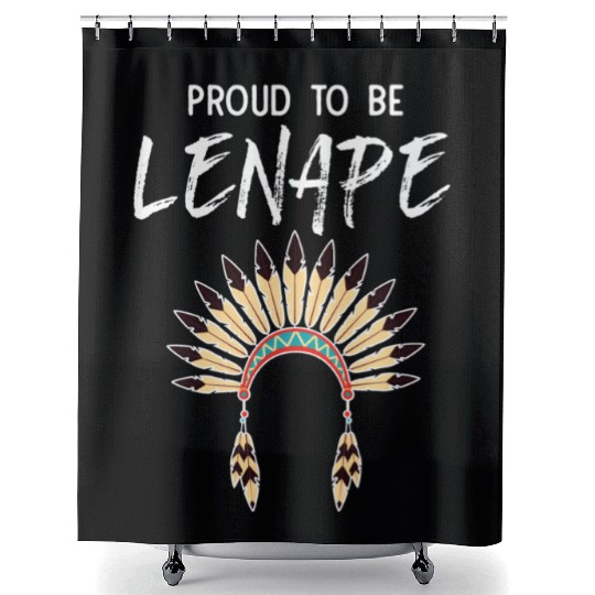 Proud To Be Lenape Delaware Native American Pride Shower Curtains