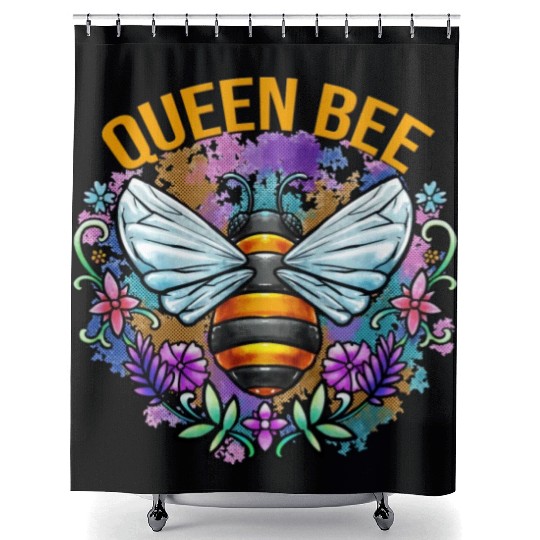 Queen Bee Gardening Shower Curtains