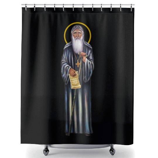 St. Moses the black. Martyr of Coptic church. Shower Curtains