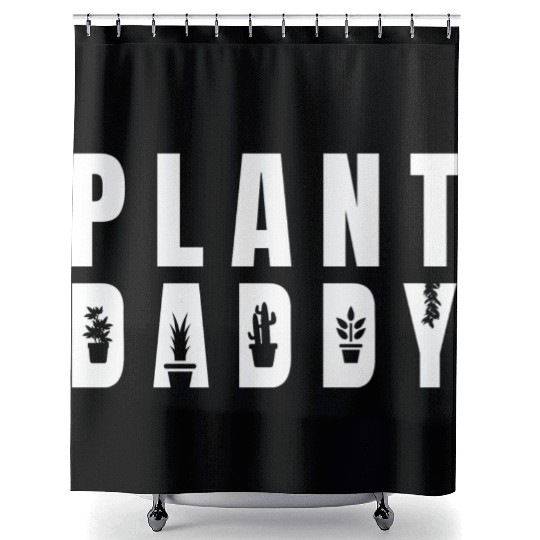 Plant Daddy Shower Curtains