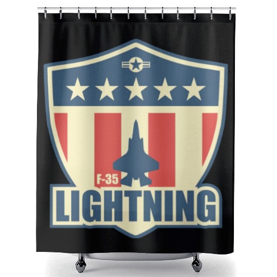 F35 Lightning boy Copy Copy Shower Curtains