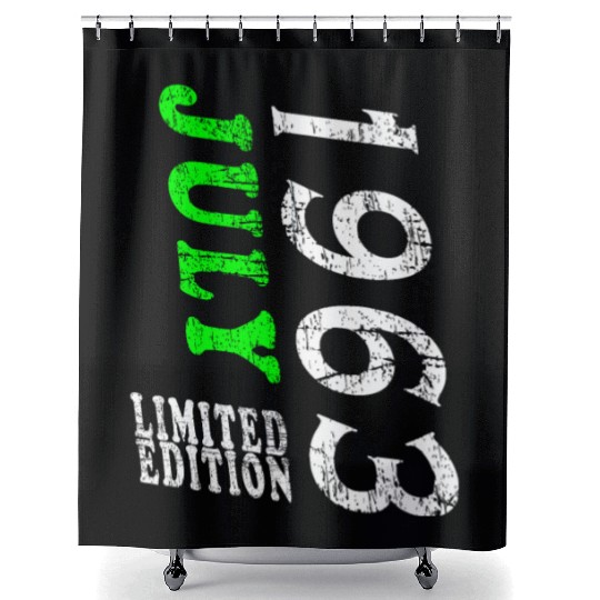 July 1963 Anniversary July 1963 July Shower Curtains