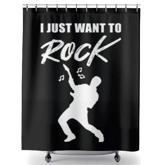 Just want Rock Band Member Gift Shower Curtains