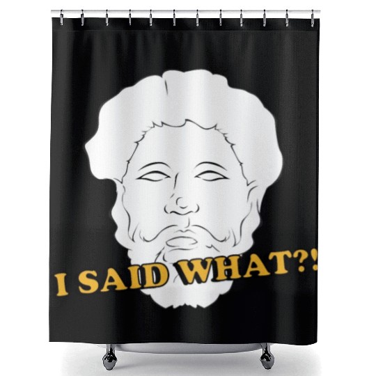 I Said What Philosophy Socrates Teacher Reading Shower Curtains