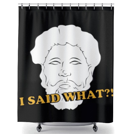 I Said What Philosophy Socrates Teacher Reading Shower Curtains