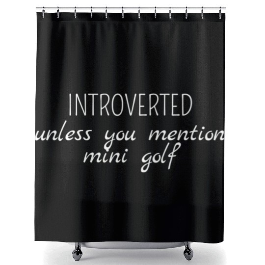 Mini Golf | Miniature Golf | Mini Golfer Shower Curtains