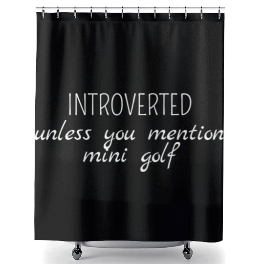 Mini Golf | Miniature Golf | Mini Golfer Shower Curtains