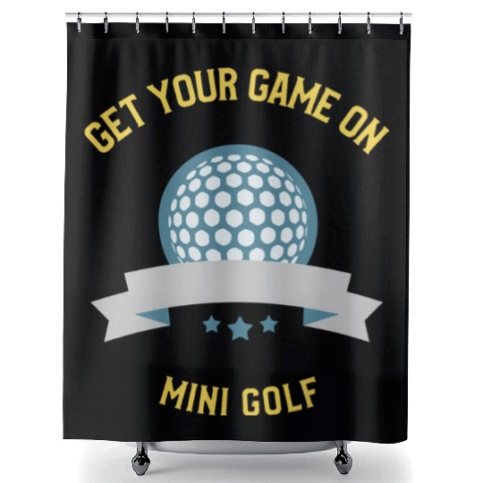 Mini Golf | Miniature Golf | Mini Golfer Shower Curtains