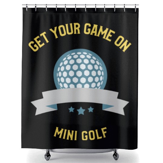 Mini Golf | Miniature Golf | Mini Golfer Shower Curtains