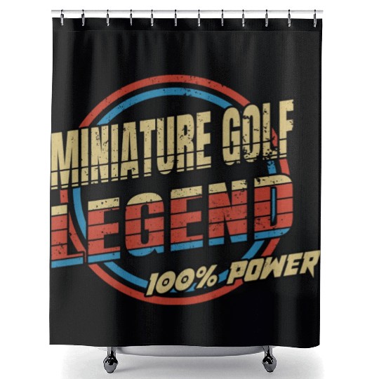 Miniature golf legend Shower Curtains