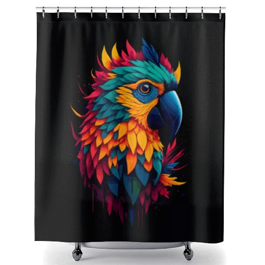 macaw Shower Curtains