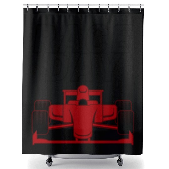 Race Day tumblr Shower Curtains