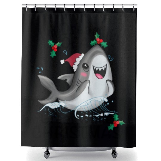 Great White Christmas Shower Curtains