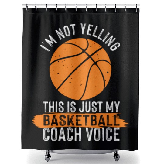 Basketball Coach Basketball Coaching Voice Shower Curtains