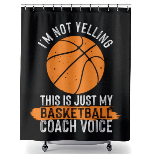 Basketball Coach Basketball Coaching Voice Shower Curtains
