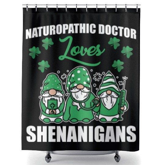 Naturopathic Doctor St. Patric's Day Shower Curtains