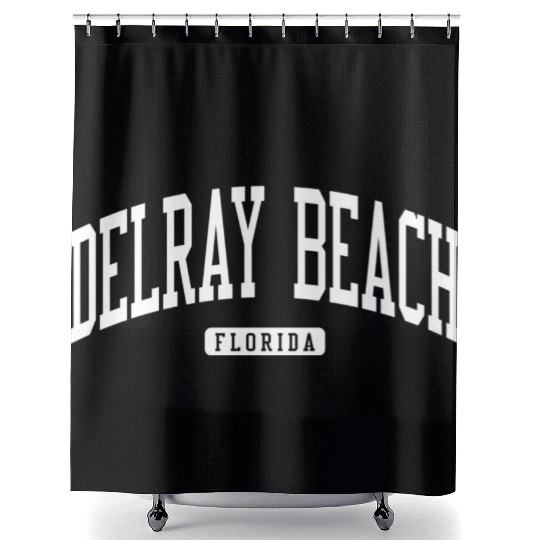 Delray Beach Florida Fl College University Shower Curtains
