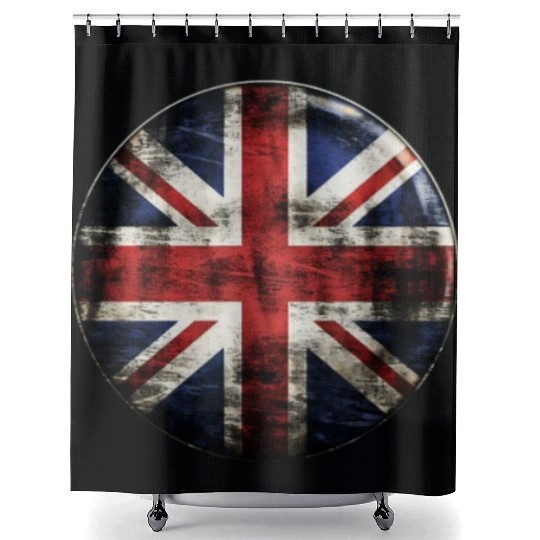 Union Jack Vintage Distressed Shower Curtains