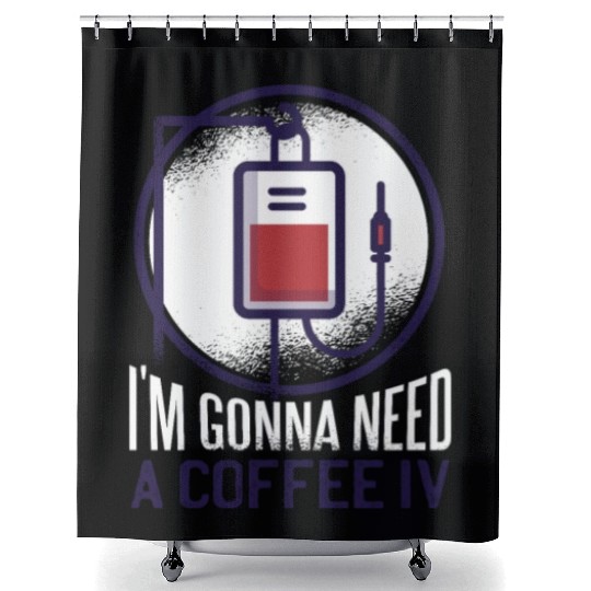 Healtcare nurse Coffee Shower Curtains