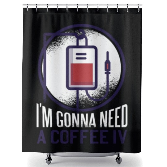 Healtcare nurse Coffee Shower Curtains