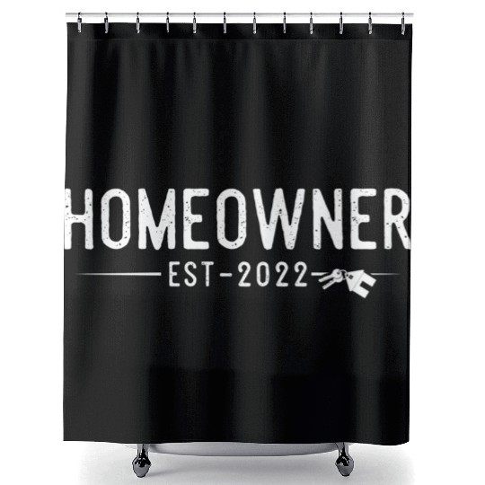 Homeowner 2022 First Time Home Owner Proud His Her Shower Curtains