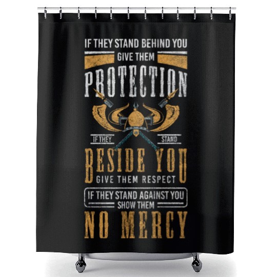 Thor Axe God Shower Curtains