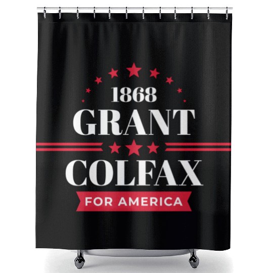 Ulysses Gran 1868 Republican Campaign Shower Curtains