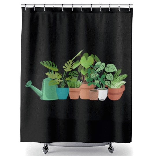 Things I Do In My Spare Time Plants Shower Curtains