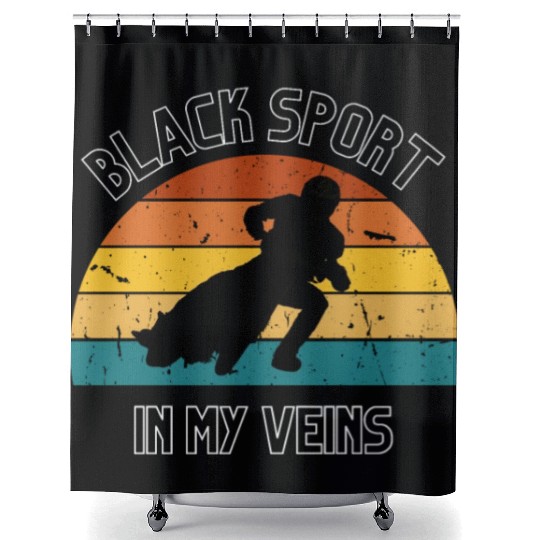 BLACK SPORT, SPEEDWAY Shower Curtains