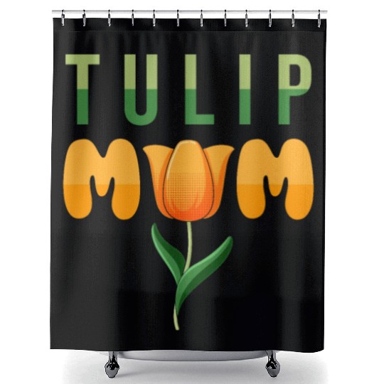 Tulip Gardening Mother Shower Curtains