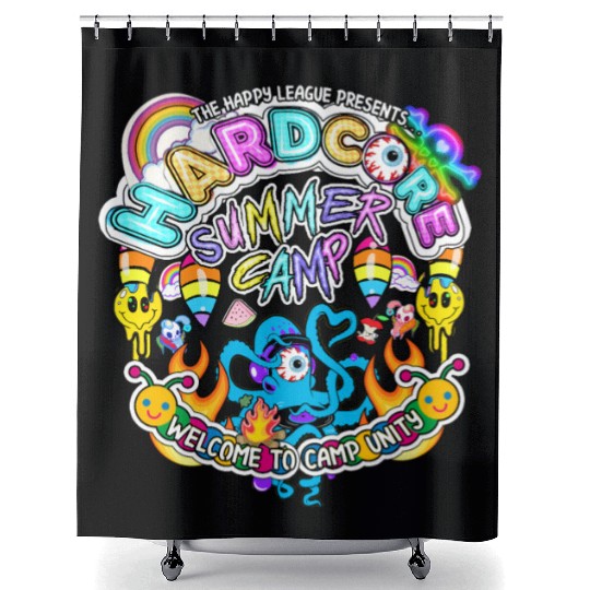 Hardcore Summer Camp Shower Curtains