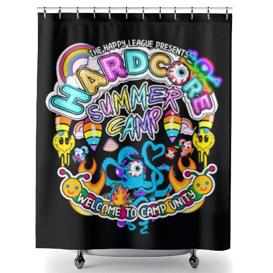 Hardcore Summer Camp Shower Curtains