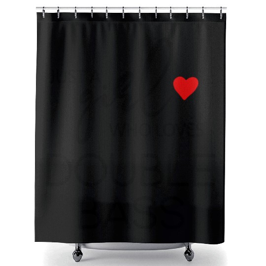 Just A Who Loves Double Bass - Music Double Bass Shower Curtains