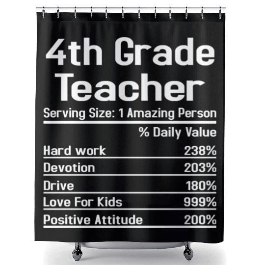 4th Grade Teacher Shower Curtains