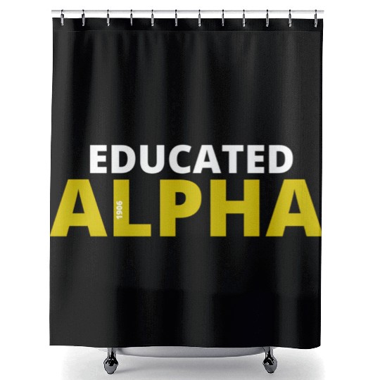 Educated Alpha 1906 Apa Fraternity For Shower Curtains