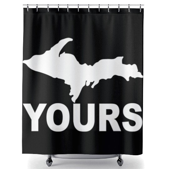 Up Yours Upper Peninsula Yooper Humor Shower Curtains